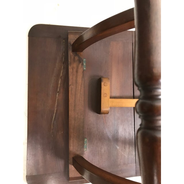 1930s Vintage Neo Classical Mahogany Folding Portable Bar Table For Sale - Image 5 of 9