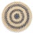 Modern Deborah Rhodes Bullseye Rattan Placemat, Royal, Set of 4 For Sale - Image 3 of 3