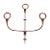 Stitched Leather Coat Rack by Jacques Adnet, 1950s For Sale