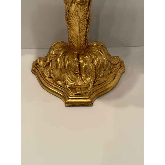 1960s Small Giltwood & Black Laquer Consoles in the Manner of Serge Roche For Sale - Image 5 of 14