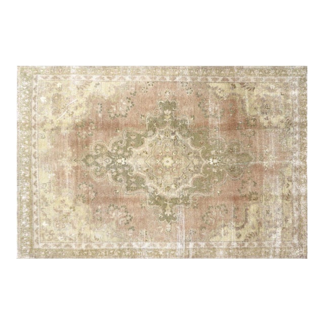 1960s Turkish Oushak Rug For Sale