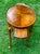Burnt Umber Oval Queen Anne Style, End or Tea Table, Made by Butler Specialty Company, 1960’s With Pull Out Slides, Cabriole Legs and a Burl Top For Sale - Image 8 of 9