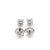 Unisex 14k White Gold 0.44ctw Lab Grown Diamond Screw Back Petite Stud Earrings, Pair For Sale - Image 4 of 9