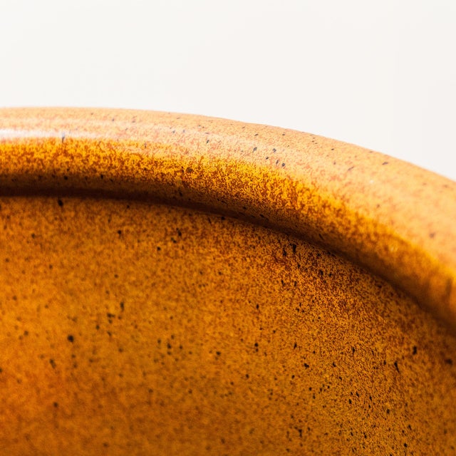 David Cressey 1970s XL Stoneware Thumbprint Planter by David Cressey & Robert Maxwell for Earthgender, Attributed For Sale - Image 4 of 16