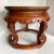 Chinese Asian Chinese Rosewood and Cloissone Pedestal Side Table For Sale - Image 3 of 13
