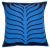 Contemporary Bold Leaf Motif Applique Pillow Case - Persian Blue & Brown, 16" x 16" For Sale - Image 3 of 3