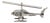 Vintage Italian Handmade Silver Helicopter Miniature, Tuscany, Arezzo, Italy, 1980s For Sale