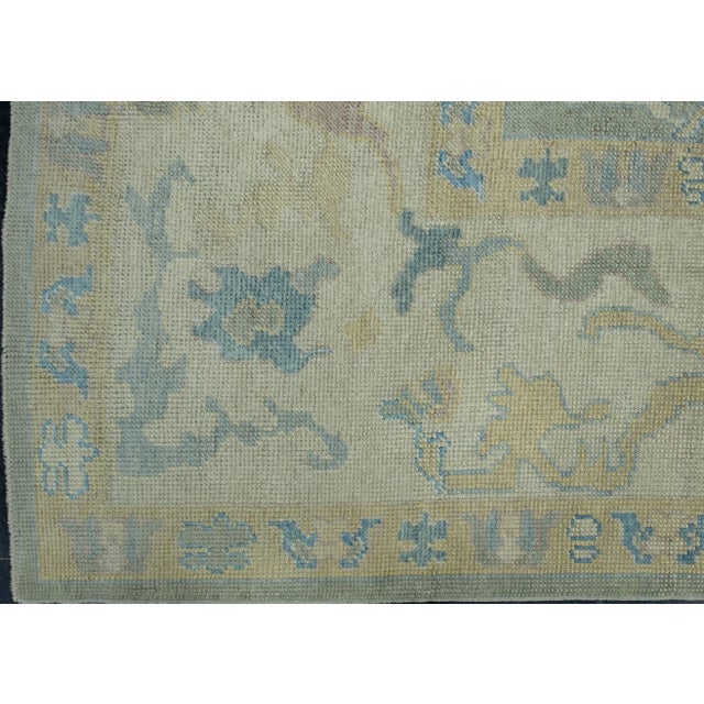 Turkish Oushak Rug 11'3" x 16'4" #18506 For Sale - Image 4 of 8