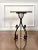 Italian Wrought Iron and Stone Top Round Side Table For Sale - Image 4 of 11