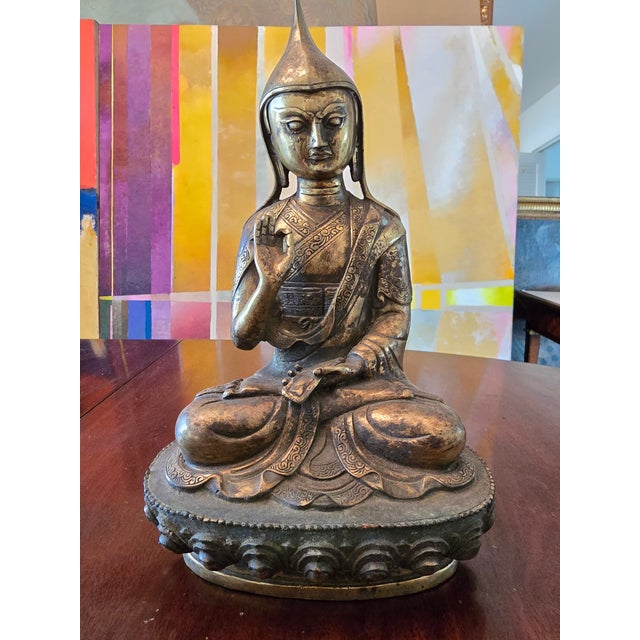 A very high quality vintage Asian figure of a deity. Having detailed and correct craftsman ( see images of fingers hands...