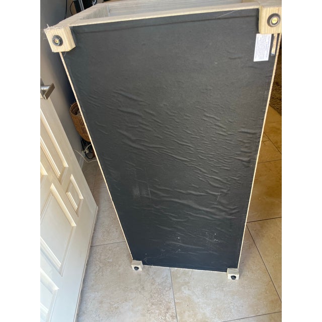 Modern Late 20th Century Coastal Natural Grasscloth Coffee Table For Sale - Image 3 of 10