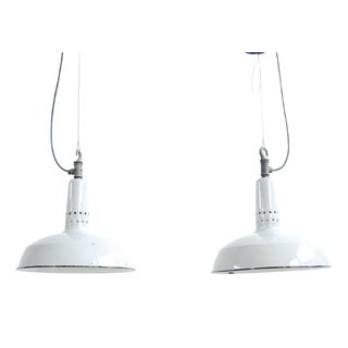 Enamel Factory Light from Carriage Factory the Hague for Philips, 1930s For Sale