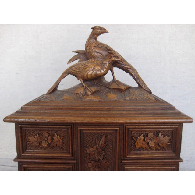 19 Century Black Forest Jewelry Box For Sale - Image 4 of 12