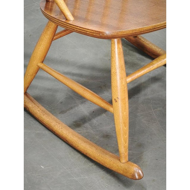 Danish Modern Rocking Chair by Niels Eilersen for Illum Wikkelsø, 1960s For Sale - Image 4 of 13