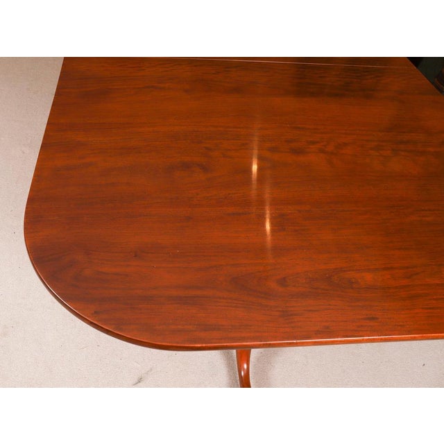 Vintage Regency Revival Dining Table and Chairs by William Tillman, 1980s, Set of 9 For Sale - Image 11 of 18