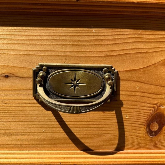 Tan Antique Softwood Display Cabinet, 1880s For Sale - Image 8 of 15