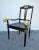 Black Early 20th Century French Art Deco Ebonized Gilt Carved Chair For Sale - Image 8 of 10