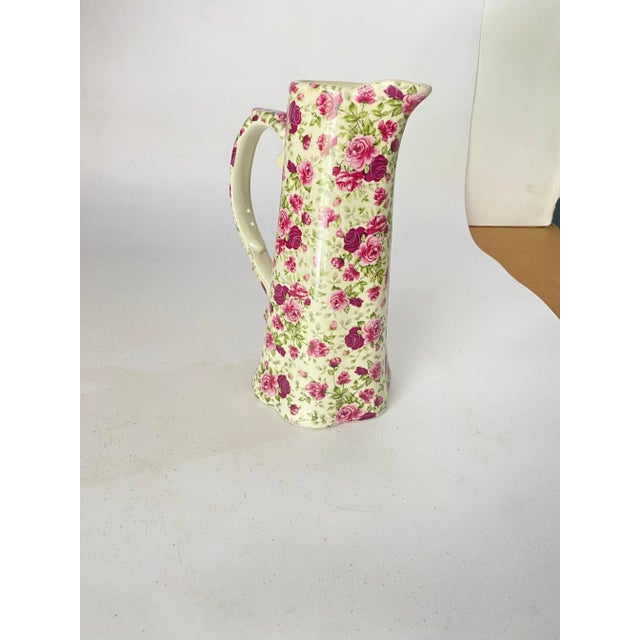 Antique English Majolica Pink Jug from Staffordshire For Sale - Image 5 of 9