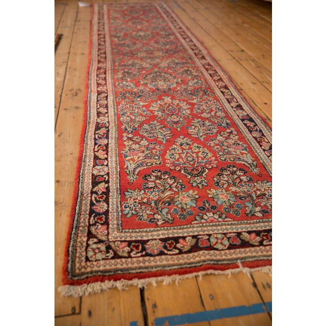 Old New House Vintage Sarouk Rug Runner - 2'9" x 12'1" For Sale - Image 4 of 9