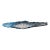 Stunning 39” Murano-Style Handblown Glass Sculptural Centerpiece - Aqua Blue to Clear Ombré For Sale