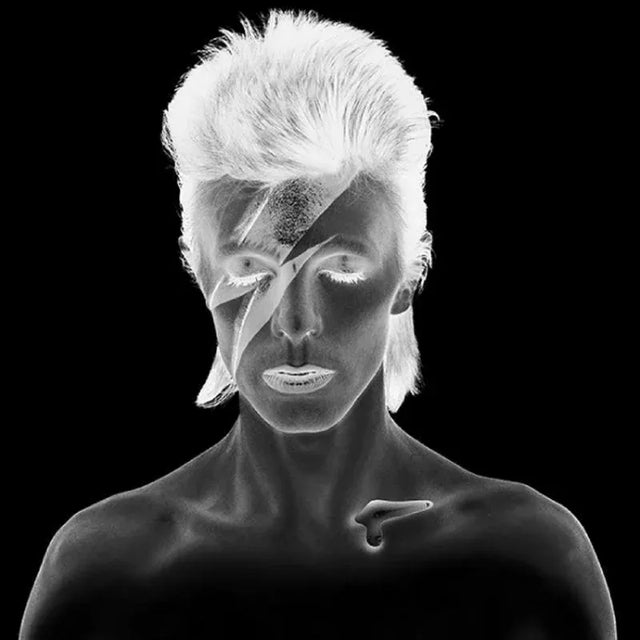 Aladdin sane remastered black & white negative * 24 x24'' inches limited edition of 50 only * unsigned but numbered and...