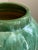 Green Vintage Studio Pottery Tall Vase For Sale - Image 8 of 12