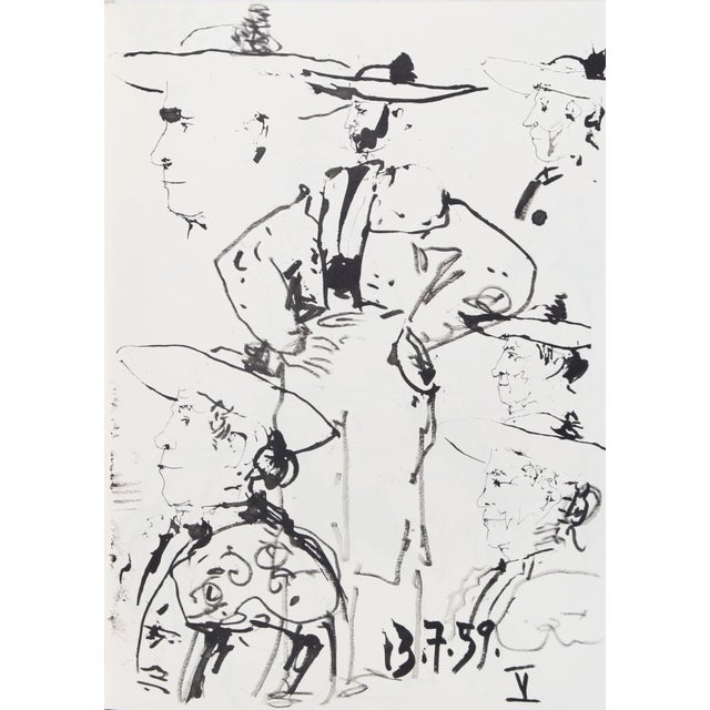 Toros y Toreros 21a Pablo Picasso Year: 1959 Medium: Lithograph Edition: N/A Size: 14.5 x 10.5 in. (36.83 x 26.67 cm)...