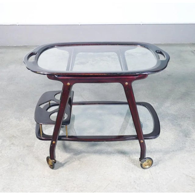 Vintage Food Trolley by Cesare Lacca, 1950s For Sale - Image 6 of 12