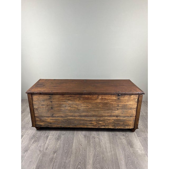 Large 19th Century Renaissance Carved Wooden Chest For Sale - Image 6 of 10