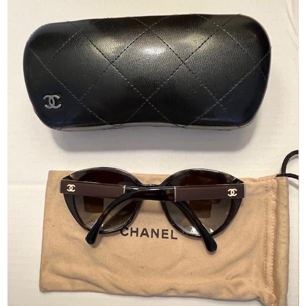 Vintage Chanel Polarized Tortoise Sunglasses For Sale In Pittsburgh - Image 6 of 12