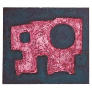 Alessandro Bonato, Abstract Acrylic on Wood Painting, 1971 For Sale