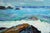 Carmel by the Sea "Near Point" 1969 Seascape Substantial modernist period seascape painting by Monterey artist T. Brown....
