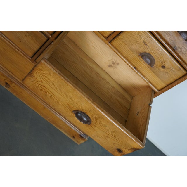 Vintage Dutch Pine Apothecary Cabinet For Sale - Image 16 of 18