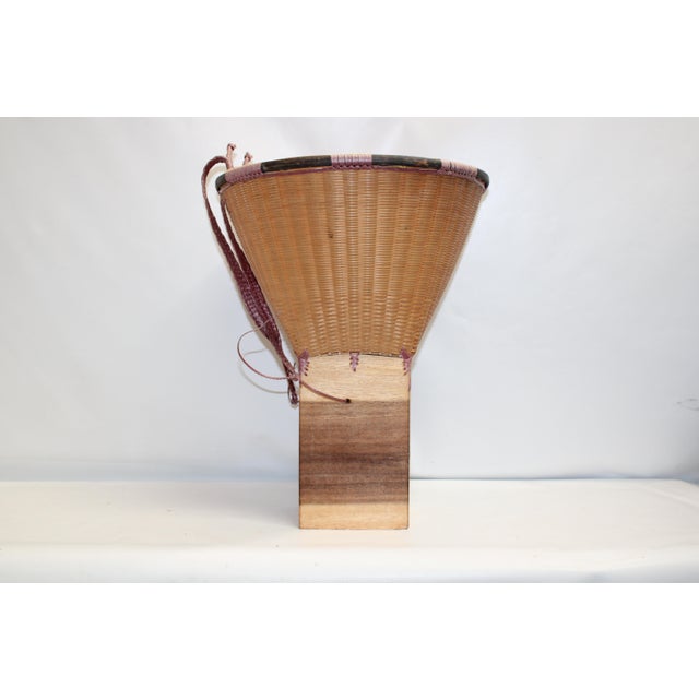 1960s Vintage Wicker Harvest Backpack For Sale - Image 5 of 14