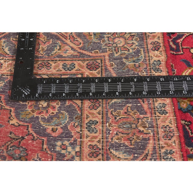 Textile Vintage Persian Kashan Rug, 03'02 X 04'09 For Sale - Image 7 of 10