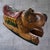 Folk Art Vintage Hand Carved Wood Rocking Elephant Statue Decorated Folk Art 10" For Sale - Image 3 of 9