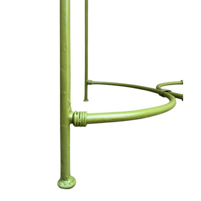 Mid 20th Century French Wrought Iron Garden Chairs - Set of 4 For Sale - Image 9 of 10