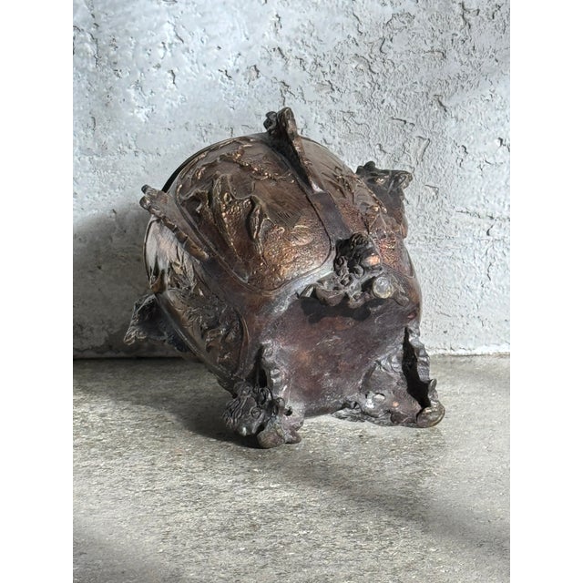 19th-Century German Bronze Footed Urn With Avian Reliefs and Gargoyle Motifs For Sale - Image 12 of 17