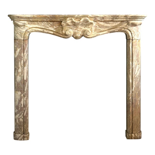 Louis XV Sarrancolin Framboise Marble Mantle For Sale