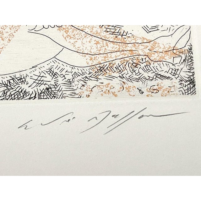 Abstract Andre Masson Etching Aquatint ~Hand Signed -Ltd Ed. 29/50 "Assemblee De Femme" For Sale - Image 3 of 6