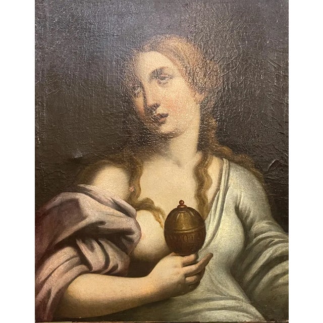 Holy Family, 17th Century, Oil on Canvas, Framed For Sale