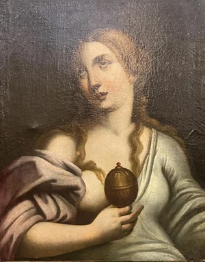Holy Family, 17th Century, Oil on Canvas, Framed