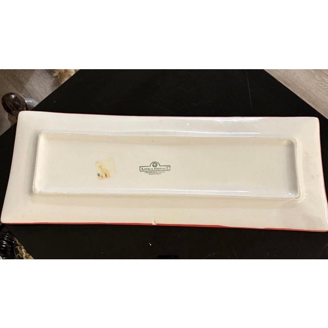 Antica Fornace Italy Large Fish Platter 24in Hand Painted Artist Signed Ceramic Excellent condition lightly used The...