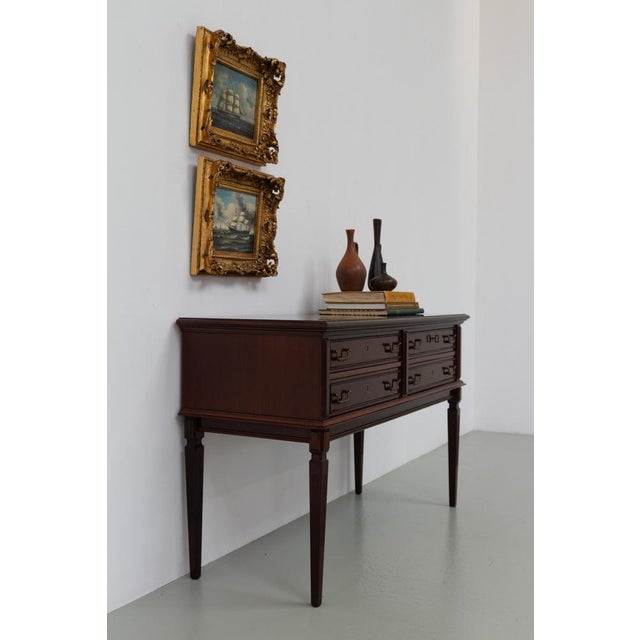 1970s Danish Hepplewhite Mahogany Console Table from Farre Møbelfabrik, 1970s For Sale - Image 5 of 18