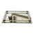 Vintage Mirrored Vanity Tray With Lucite Rails, Brass Accents and Footed Bottom 1.5”Hx12”Lx9”W For Sale