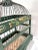 Wood Early 20th Century Hand-Painted Green Wire Birdcage With Domed Top For Sale - Image 7 of 11
