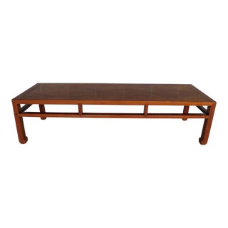 Antique Asian/Chinese Elm Wood Console Alter Table 81.5w For Sale