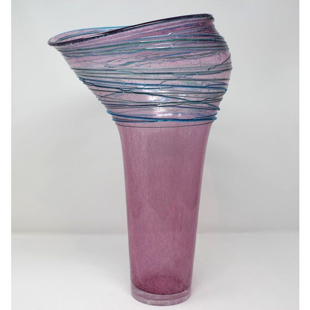 Cenedese Cenedese Four Seasons Murano Vase For Sale - Image 4 of 6