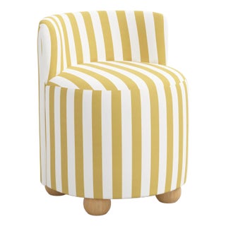 Spritely Home Andi Vanity Chair in Canopy Stripe Honey For Sale