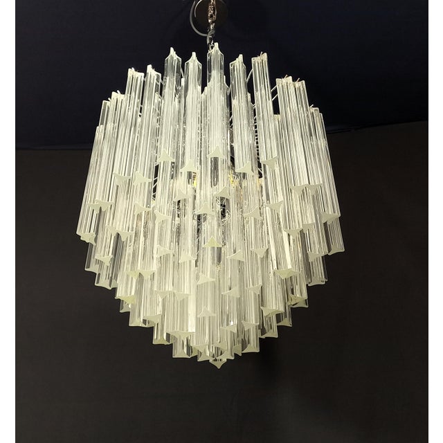 Murano Glass Chandelier in the style of Venini, 1970s For Sale - Image 6 of 11